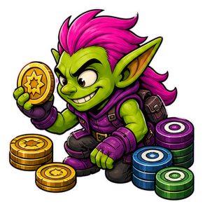Coin Goblin transparent character art