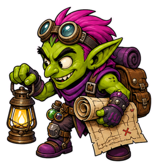 Scout Goblin transparent character art