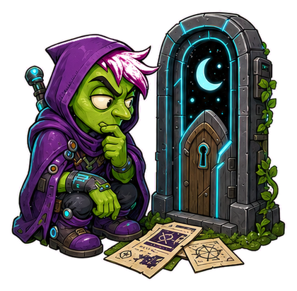 Unbound Existentialist Goblin transparent character art
